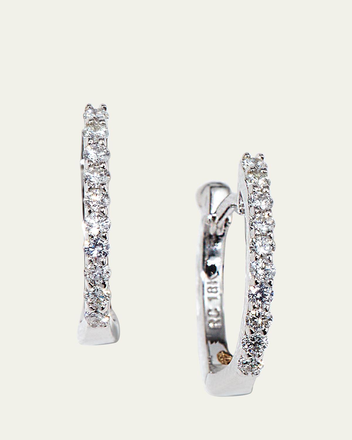 Roberto Coin Pave Diamond Horseshoe Earrings