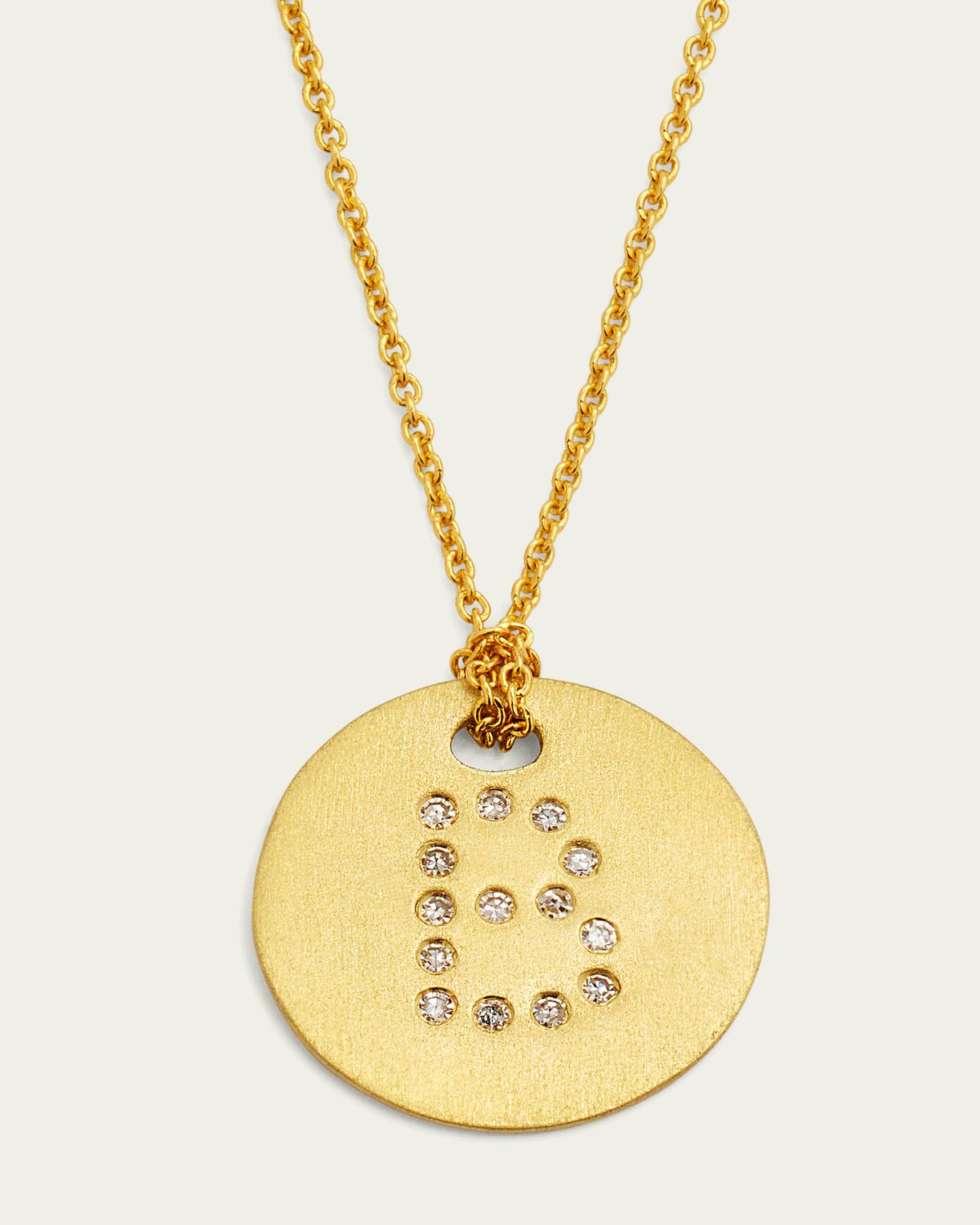 Roberto Coin Letter Medallion Necklace