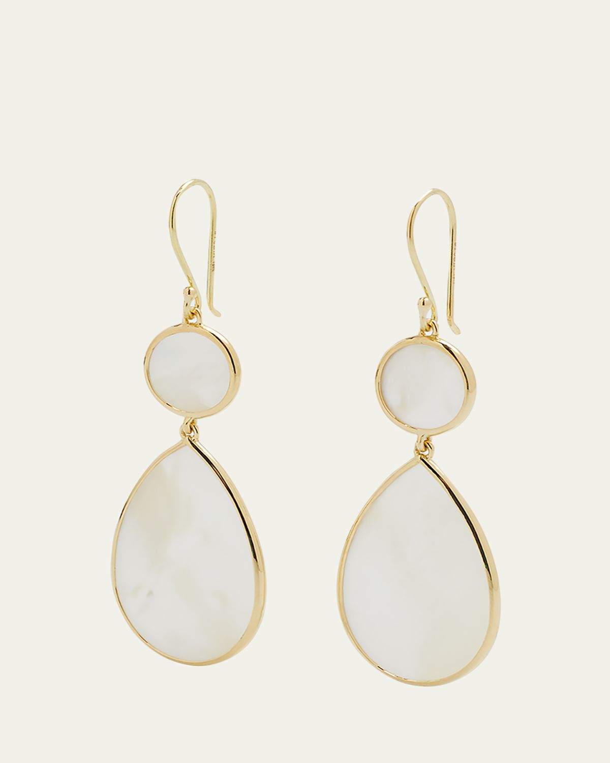 Ippolita Snowman 2-Stone Drop Earrings in 18K Gold