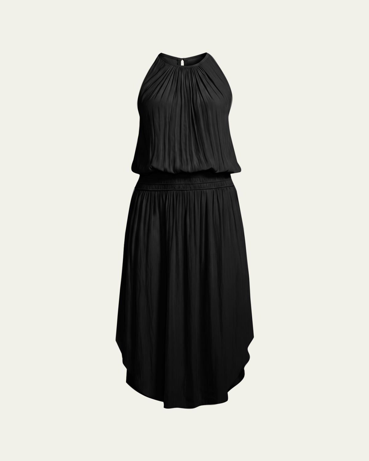 Ramy Brook Audrey Sleeveless Blouson Midi Dress