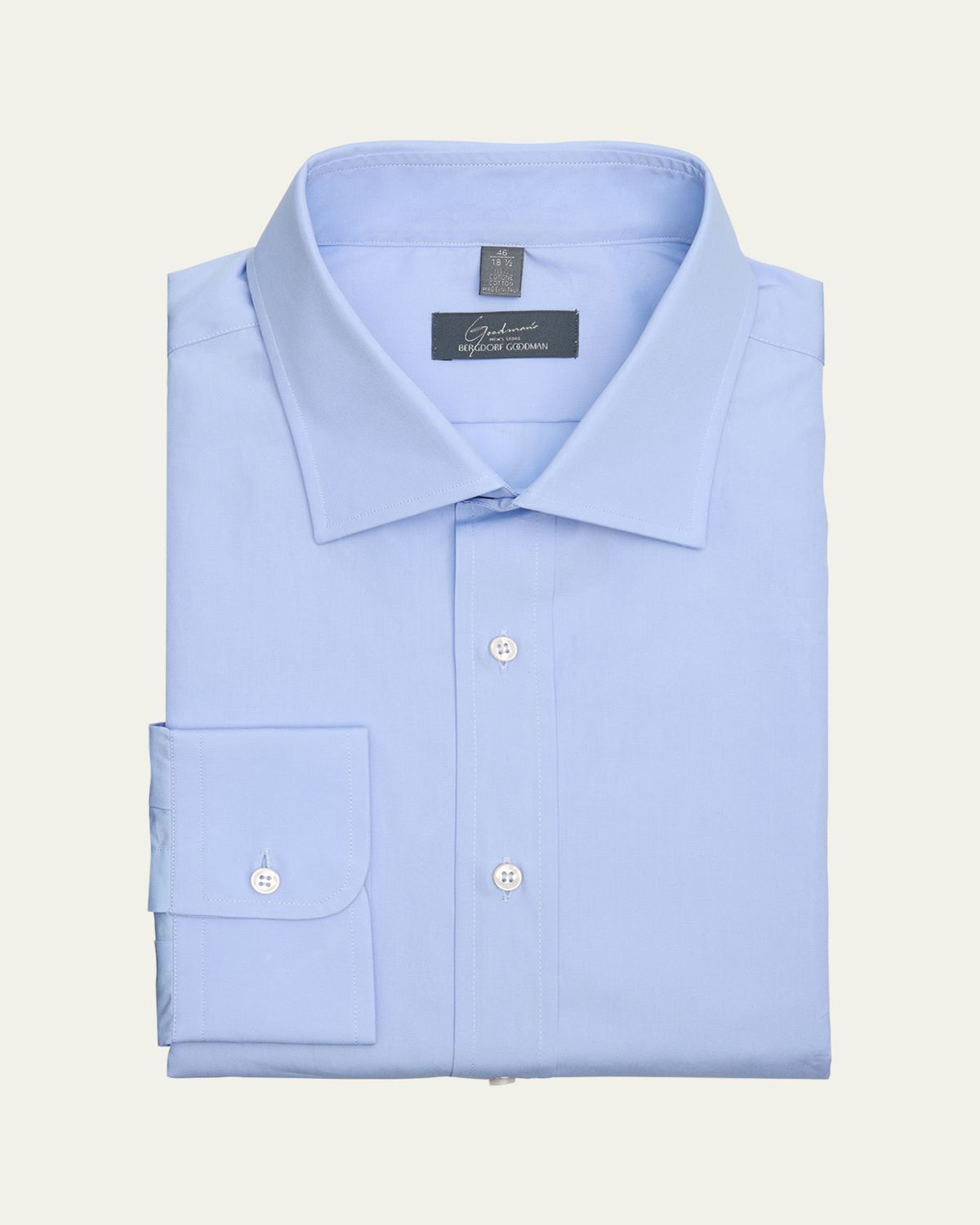 Bergdorf Goodman Men's Solid Poplin Dress Shirt