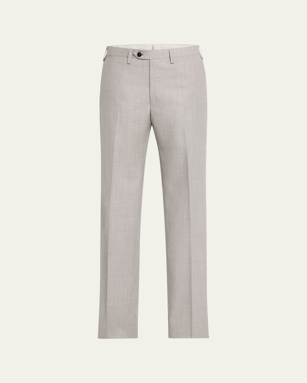 Kiton Men's 15 Micron Flat-Front Trousers