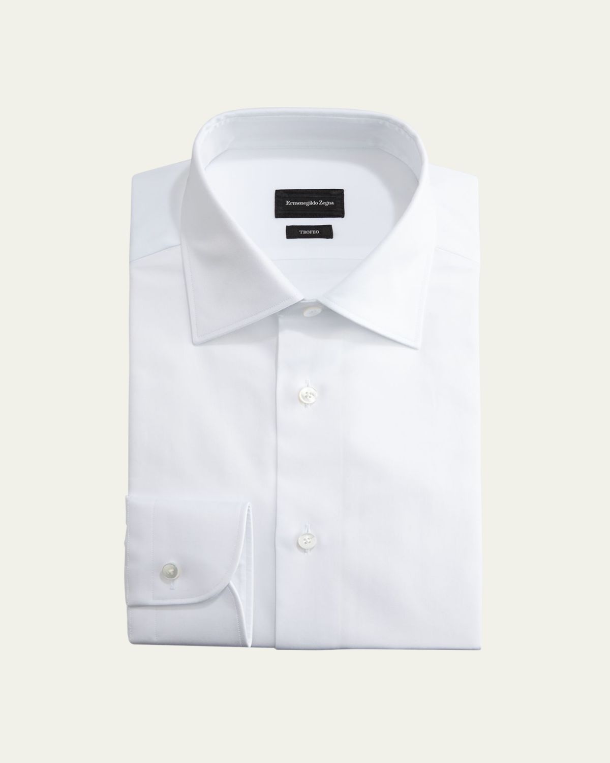 ZEGNA Men's Trofeo Solid Regular-Fit Dress Shirt