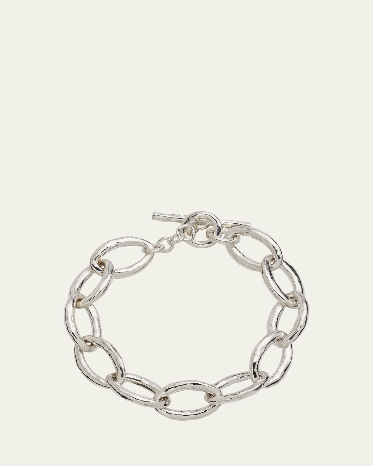 Ippolita Mini Hammered Bastille Link Bracelet in Sterling Silver | Thumbnail 5 Ippolita Mini Hammered Bastille Link Bracelet in Sterling Silver | Thumbnail 5