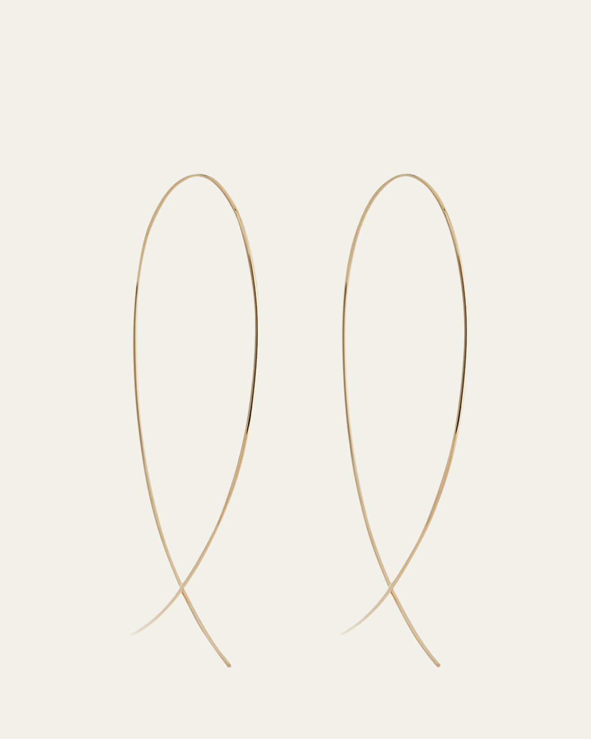Lana Large Upside Down Hoop Earrings in 14K Gold