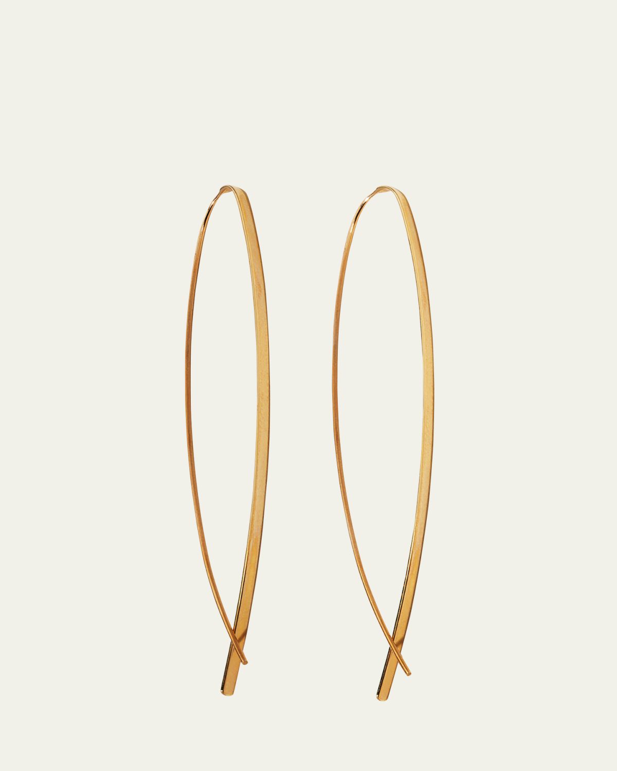 Lana 14K Gold Elite Narrow Upside Down Hoop Earrings | Thumbnail 5