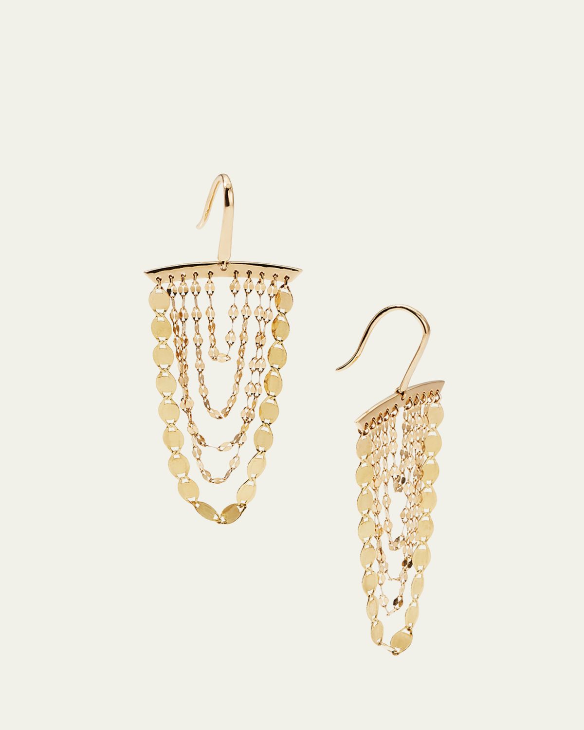 Lana 14K Gold Small Nude Cascade Earrings