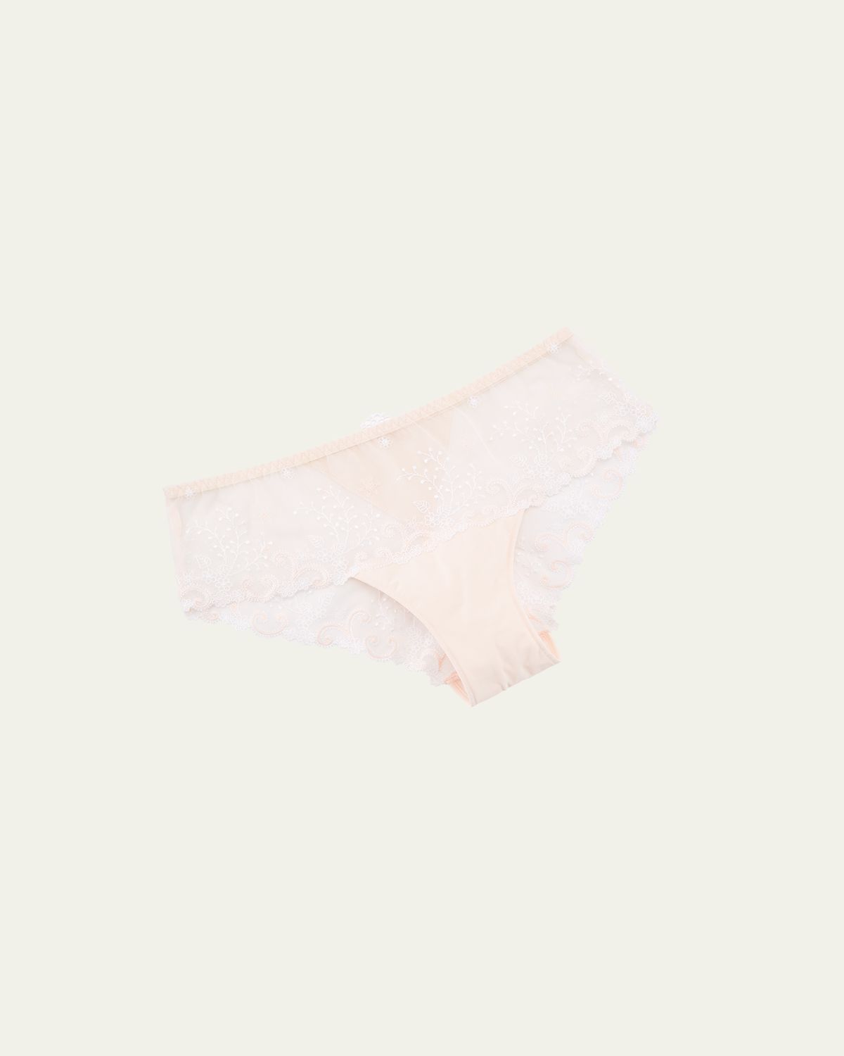 Simone Pérèle Delice Floral-Embroidered Boyshorts