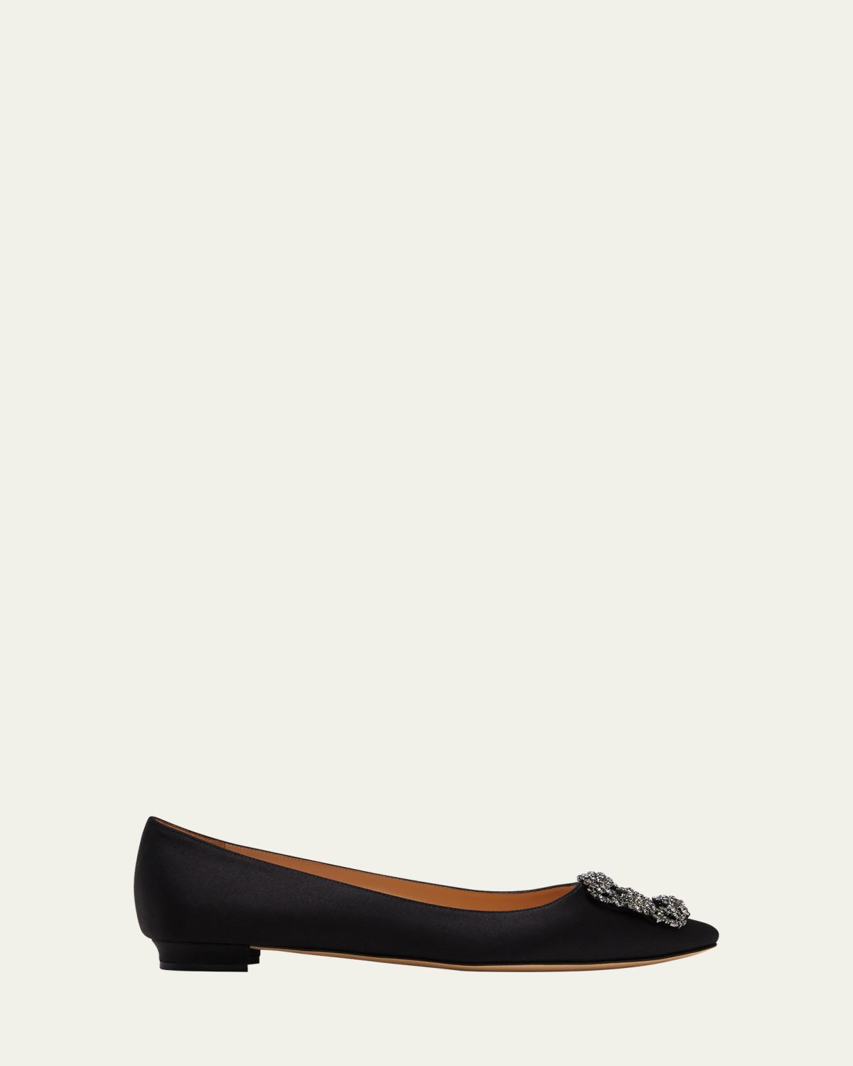 Manolo Blahnik Hangisi Crystal-Buckle Satin Flat | Thumbnail 6 Manolo Blahnik Hangisi Crystal-Buckle Satin Flat | Thumbnail 6