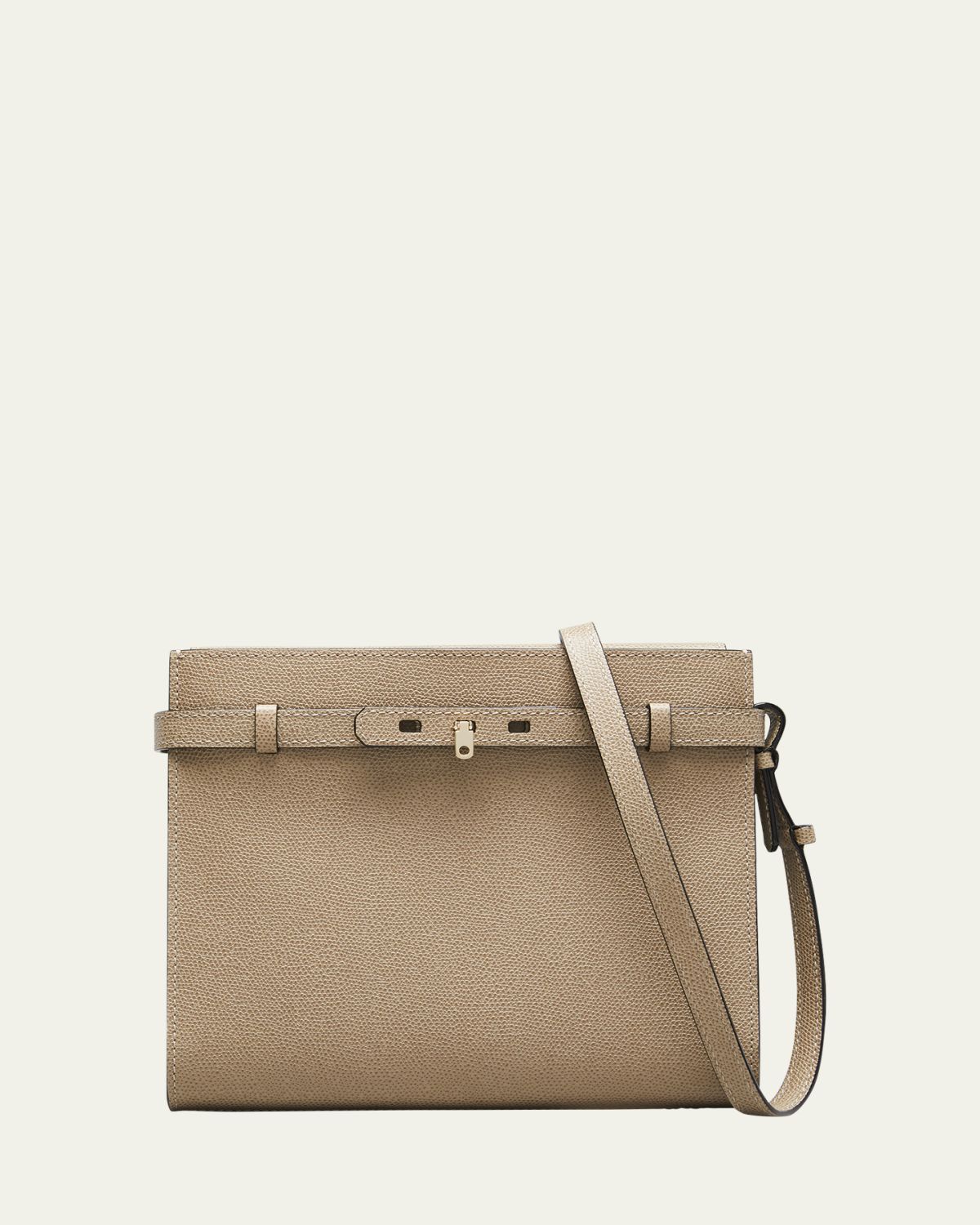 Valextra B-Tracollina Leather Shoulder Bag