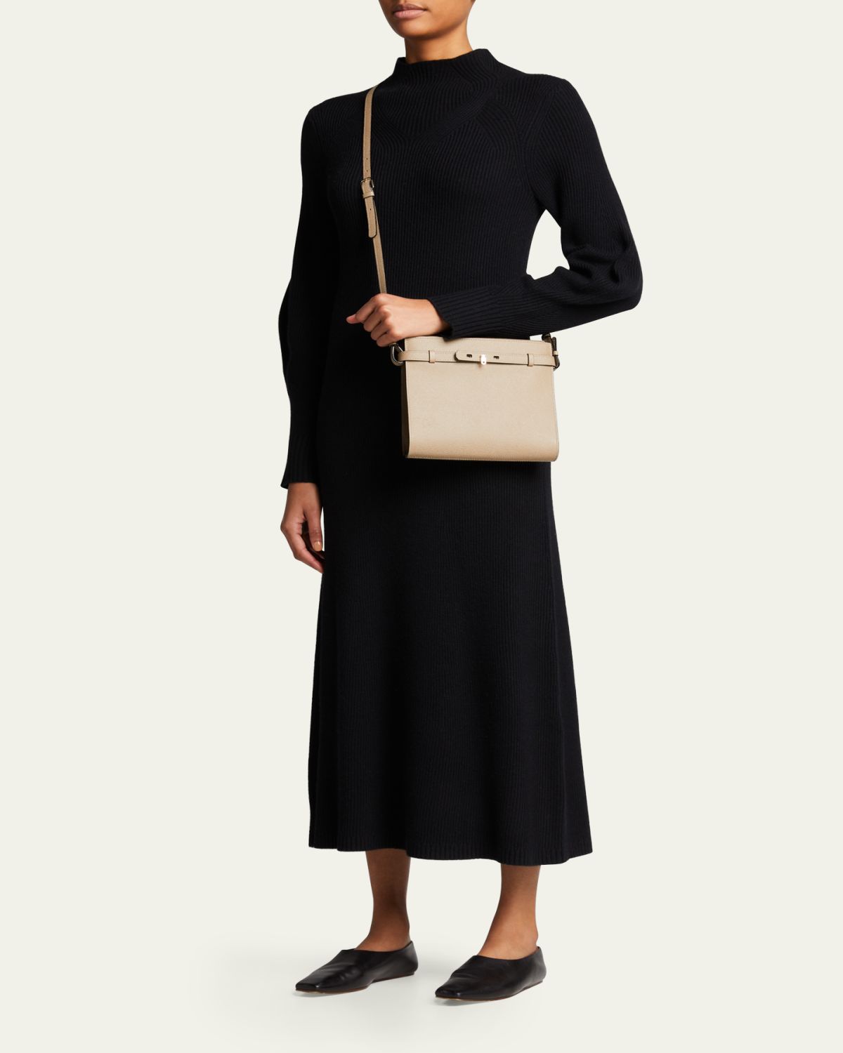Valextra B-Tracollina Leather Shoulder Bag | Thumbnail 5 Valextra B-Tracollina Leather Shoulder Bag | Thumbnail 5