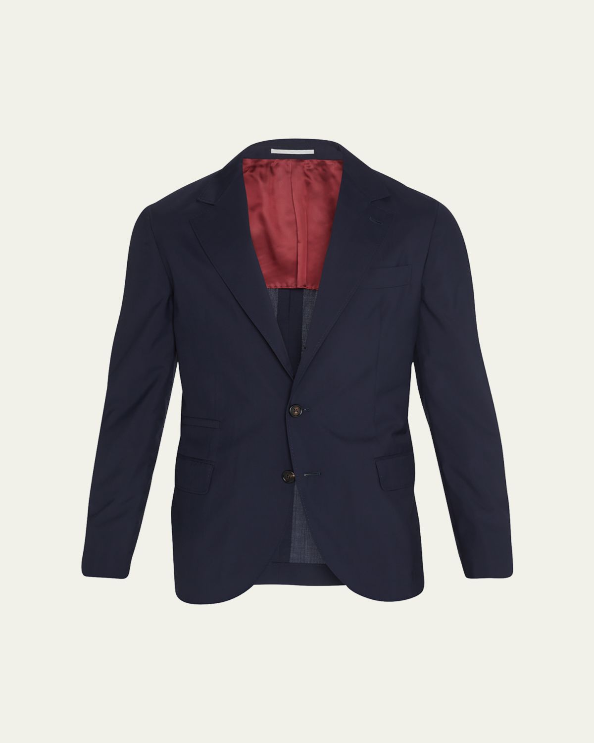 Brunello Cucinelli Men's Super 150s Lightweight Wool and Silk Blazer | Thumbnail 6 Brunello Cucinelli Men's Super 150s Lightweight Wool and Silk Blazer | Thumbnail 6