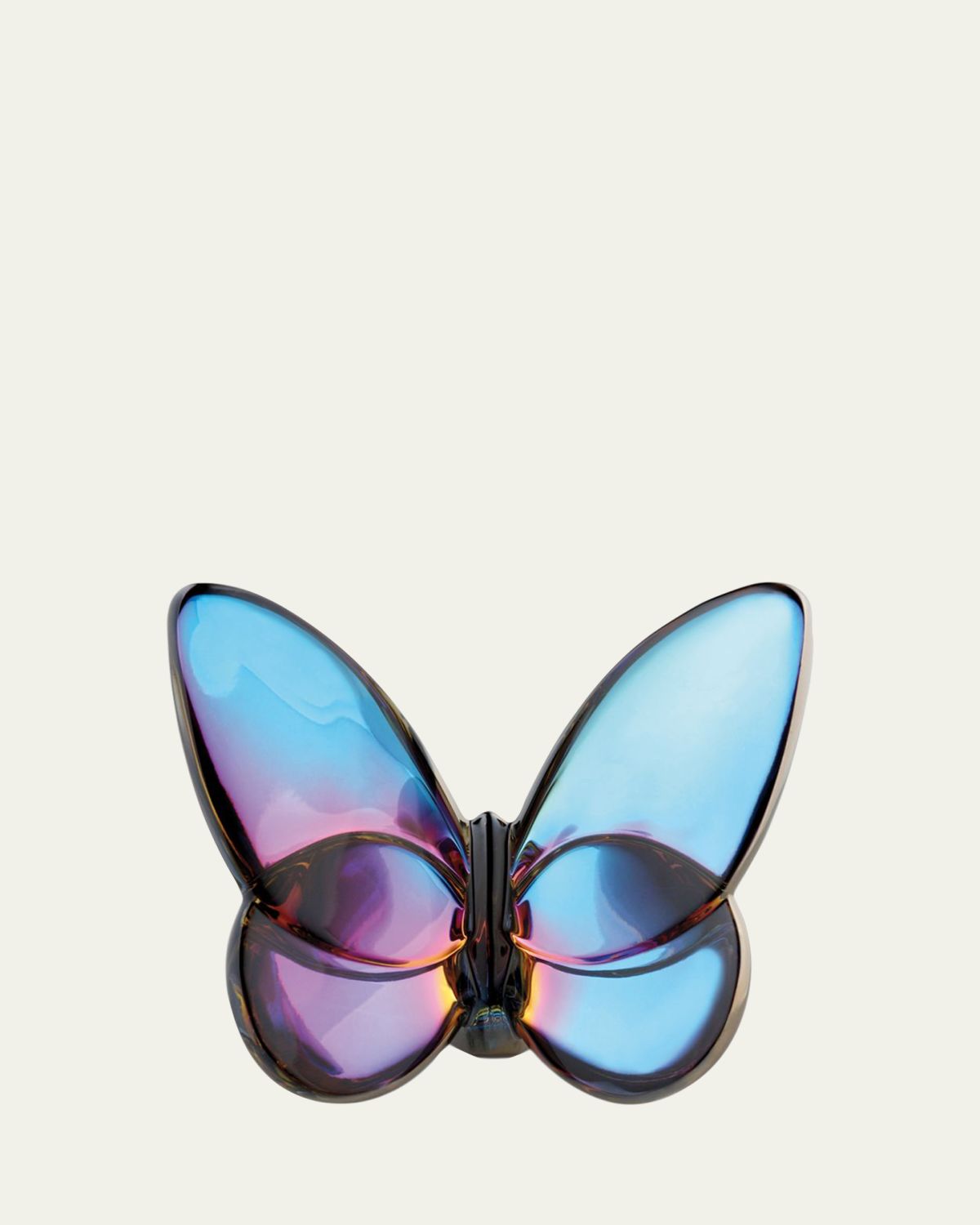 Baccarat 2.5" Lucky Crystal Blue Scarabee Butterfly | Thumbnail 3