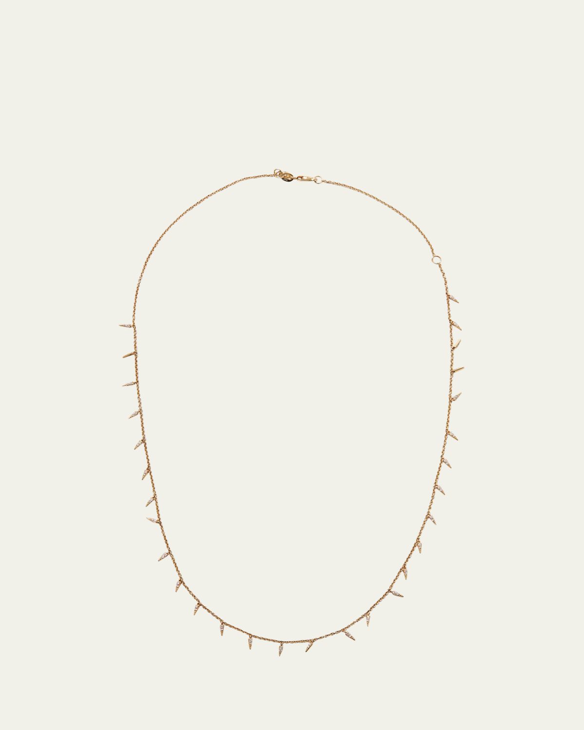 Sydney Evan Pave Diamond Fringe Drop Necklace