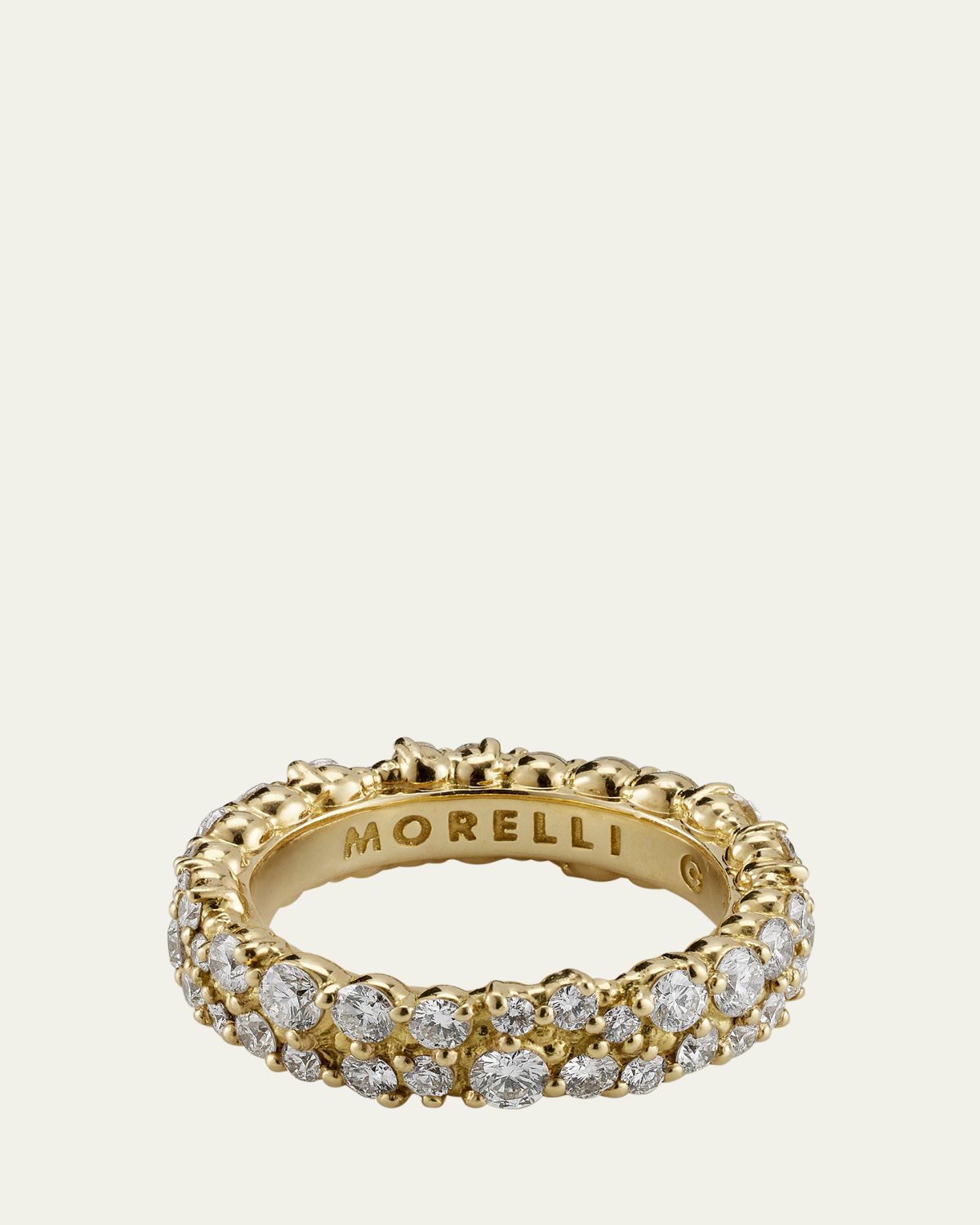 Paul Morelli 6mm Confetti Diamond Band Ring in 18K Gold, Size 6.5