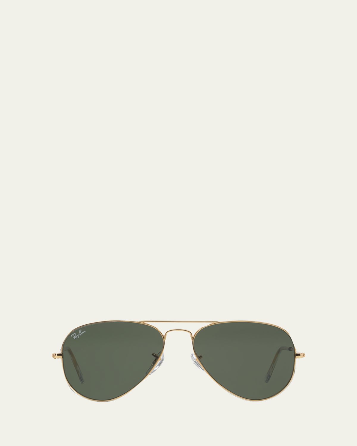 Ray-Ban Monochromatic Metal Aviator Sunglasses, Yellow Pattern, 55MM