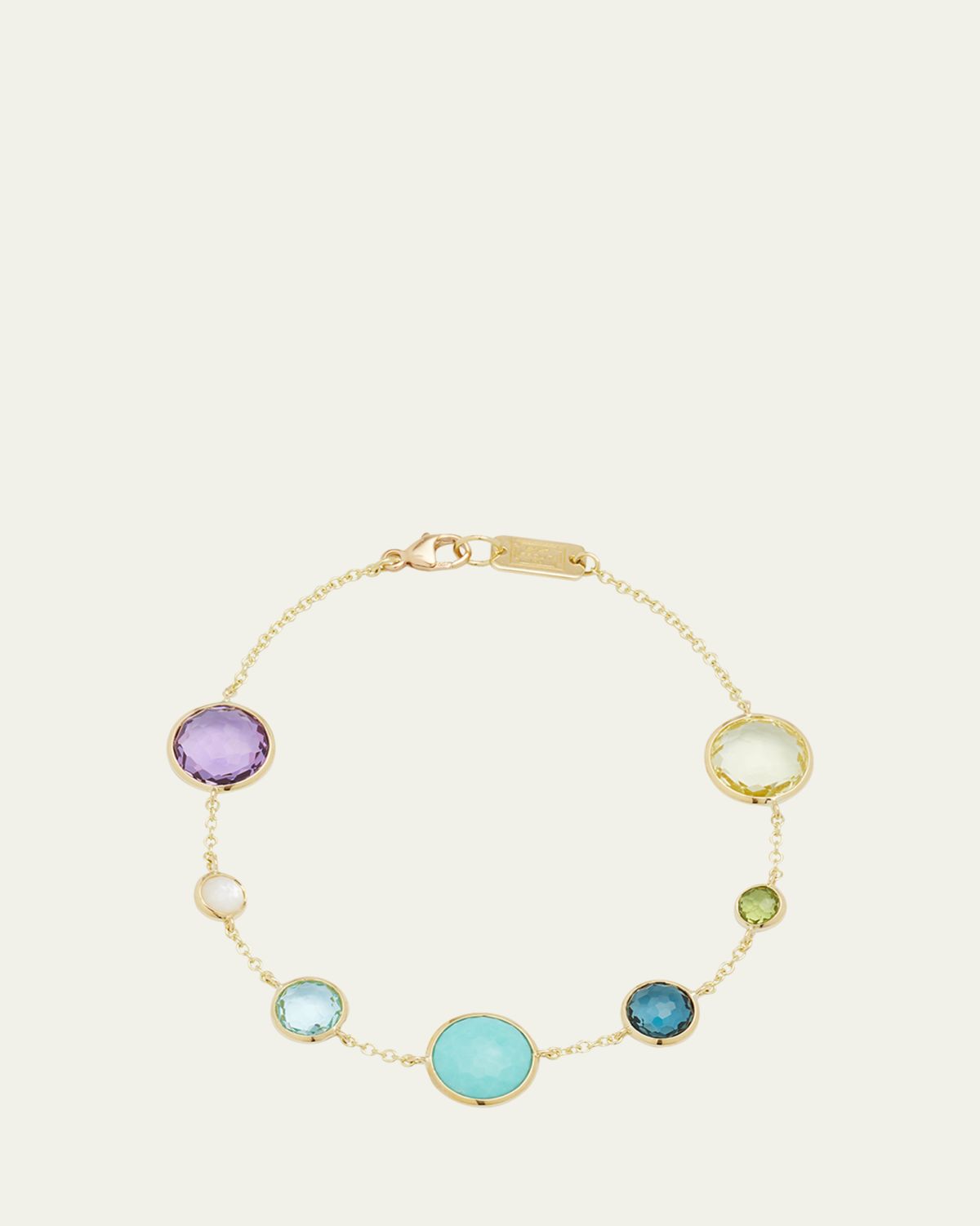 Ippolita 7-Stone Link Bracelet in 18K Gold