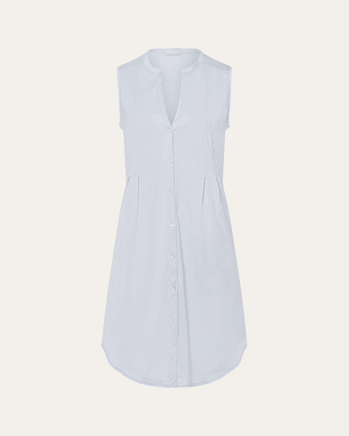 Hanro Cotton Deluxe Sleeveless Shirtwaist Nightgown