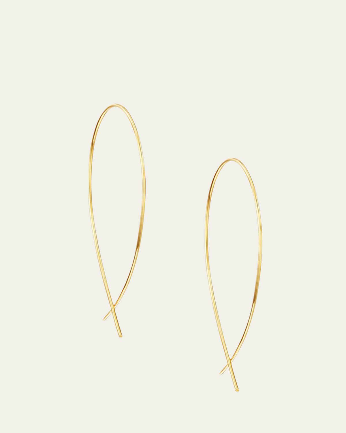 Lana 14K Gold Small Upside Down Hoop Earrings | Thumbnail 5 Lana 14K Gold Small Upside Down Hoop Earrings | Thumbnail 5