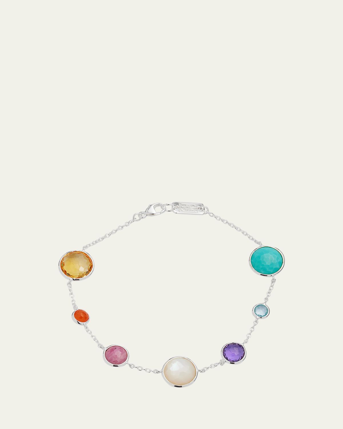 Ippolita 7-Stone Link Bracelet in Sterling Silver