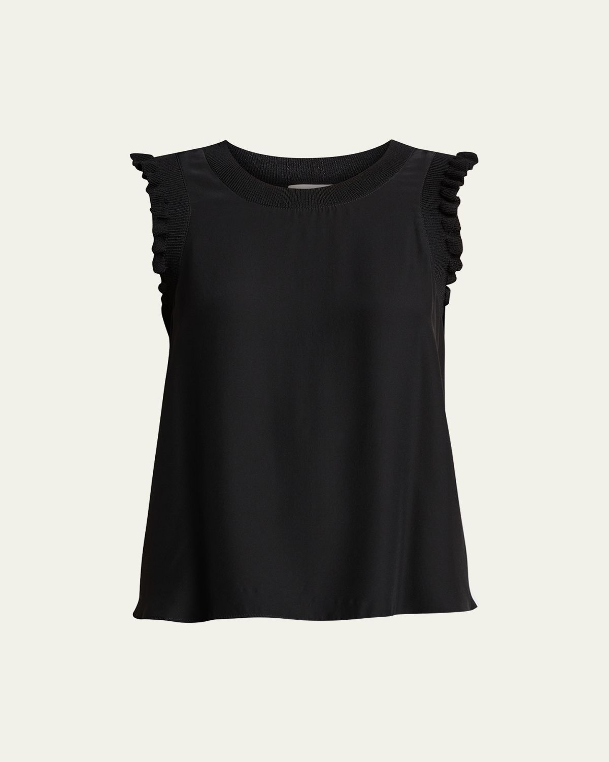 Cinq a Sept Tous Les Jours Lenore Crewneck Sleeveless Silk Top | Thumbnail 6 Cinq a Sept Tous Les Jours Lenore Crewneck Sleeveless Silk Top | Thumbnail 6