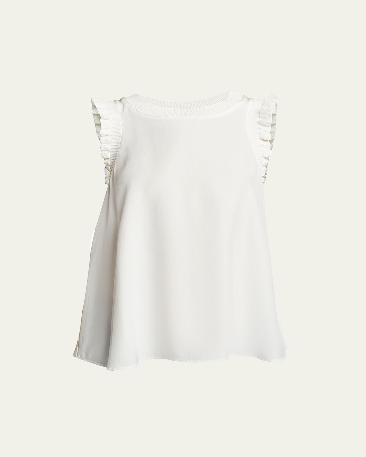 Cinq a Sept Tous Les Jours Lenore Crewneck Sleeveless Silk Top | Thumbnail 6 Cinq a Sept Tous Les Jours Lenore Crewneck Sleeveless Silk Top | Thumbnail 6