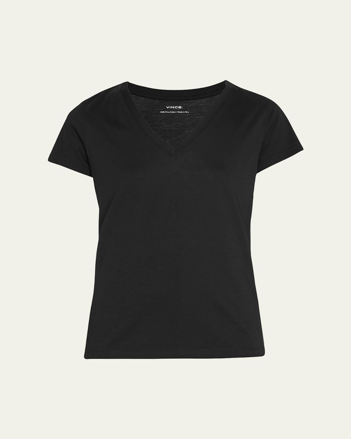 Vince Essential Pima Cotton V-Neck Tee