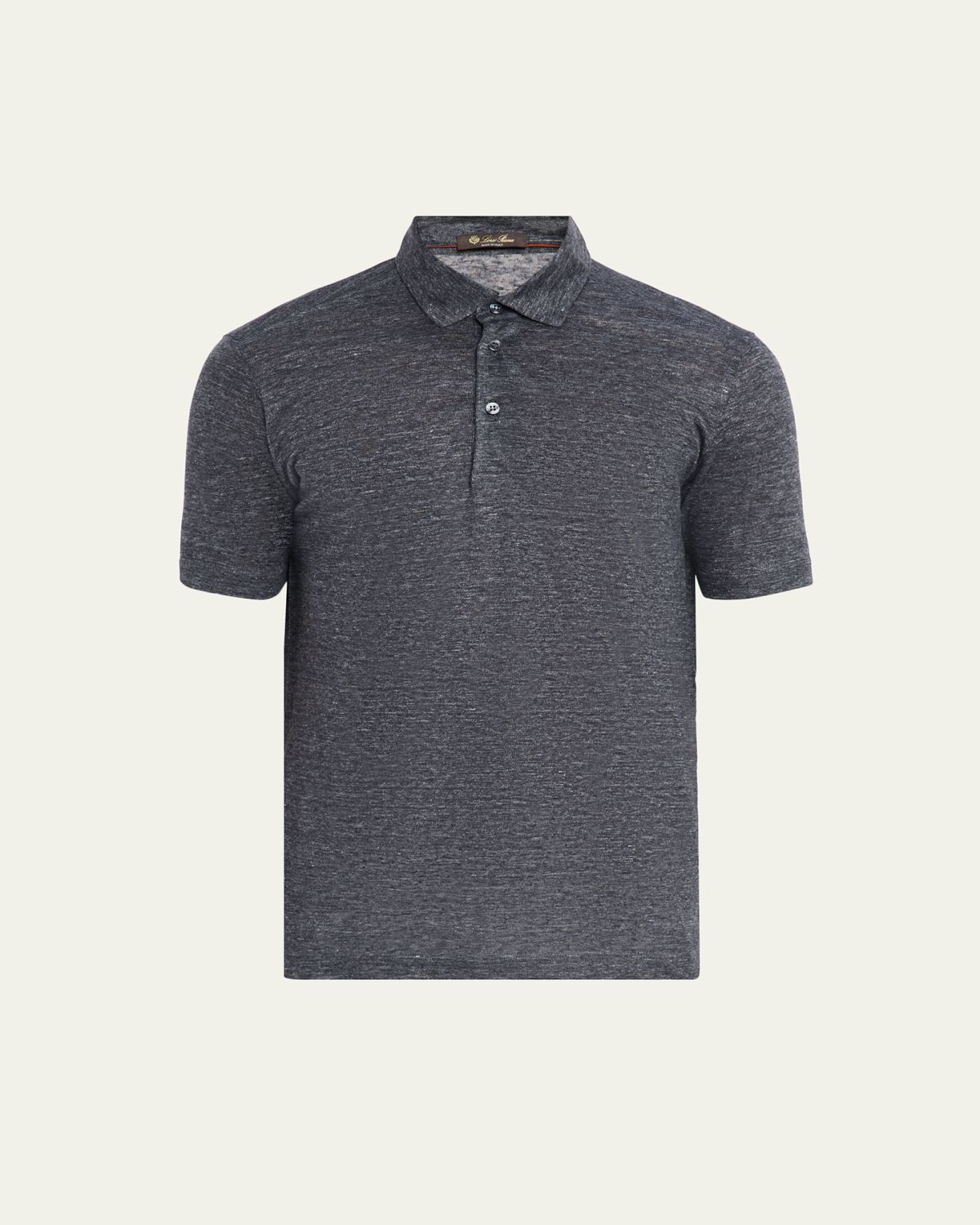 Loro Piana Men 's Linen Jersey Dublon Polo Shirt
