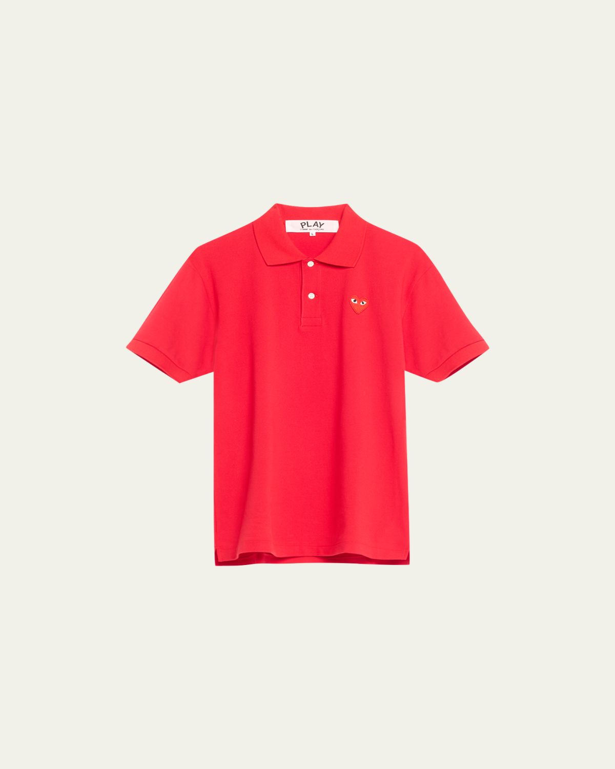 Comme des Garcons Men's Polo Shirt with Heart