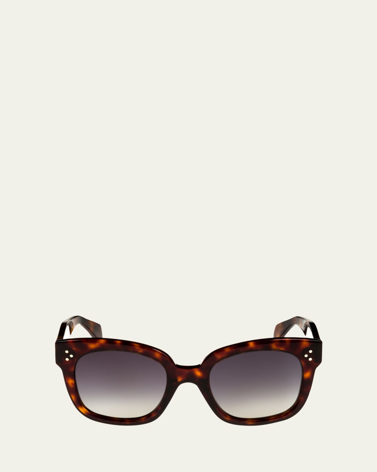 Celine Square Polarized Acetate Sunglasses, Blue Pattern