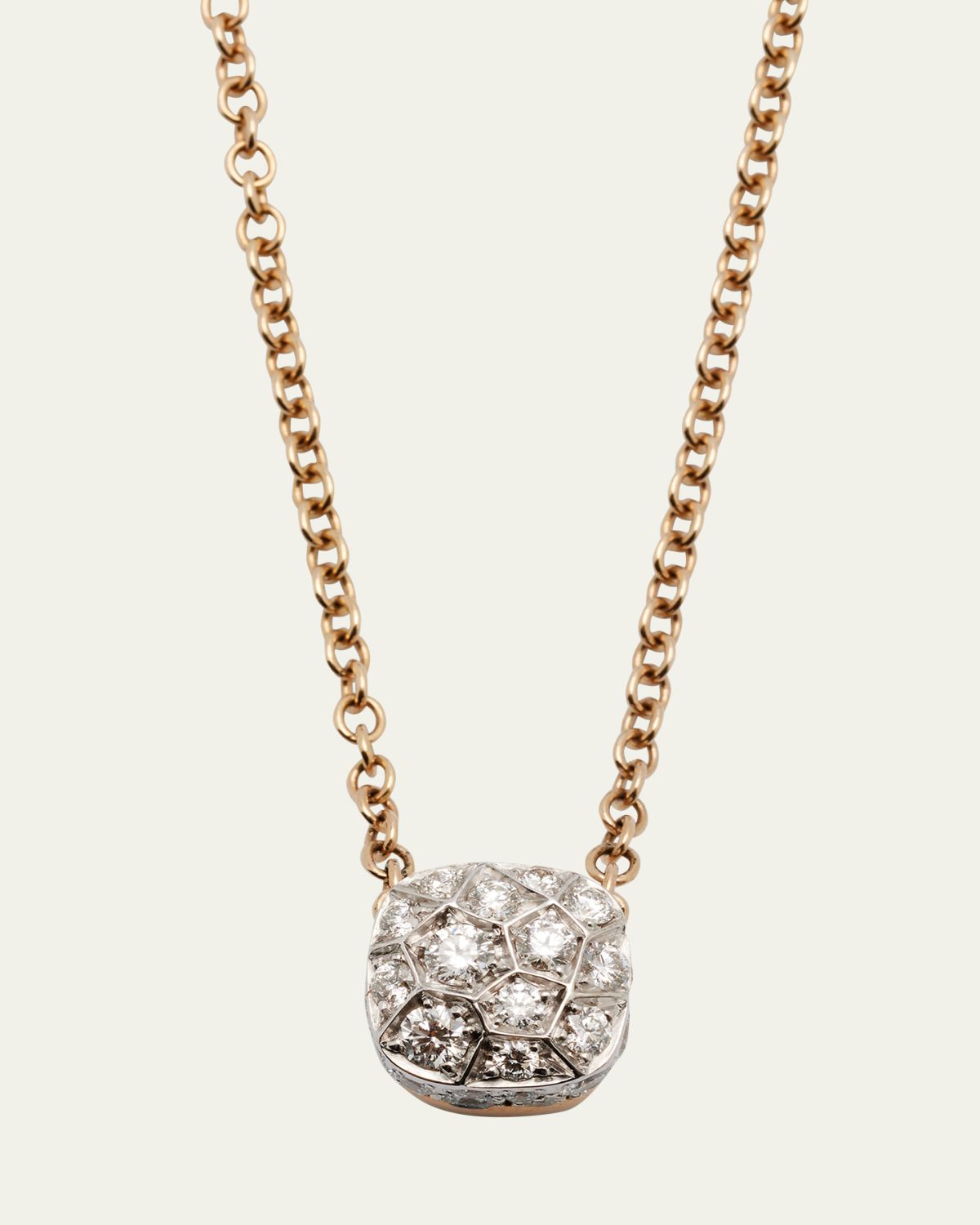Pomellato Nudo 18K Gold Diamond Pendant Necklace