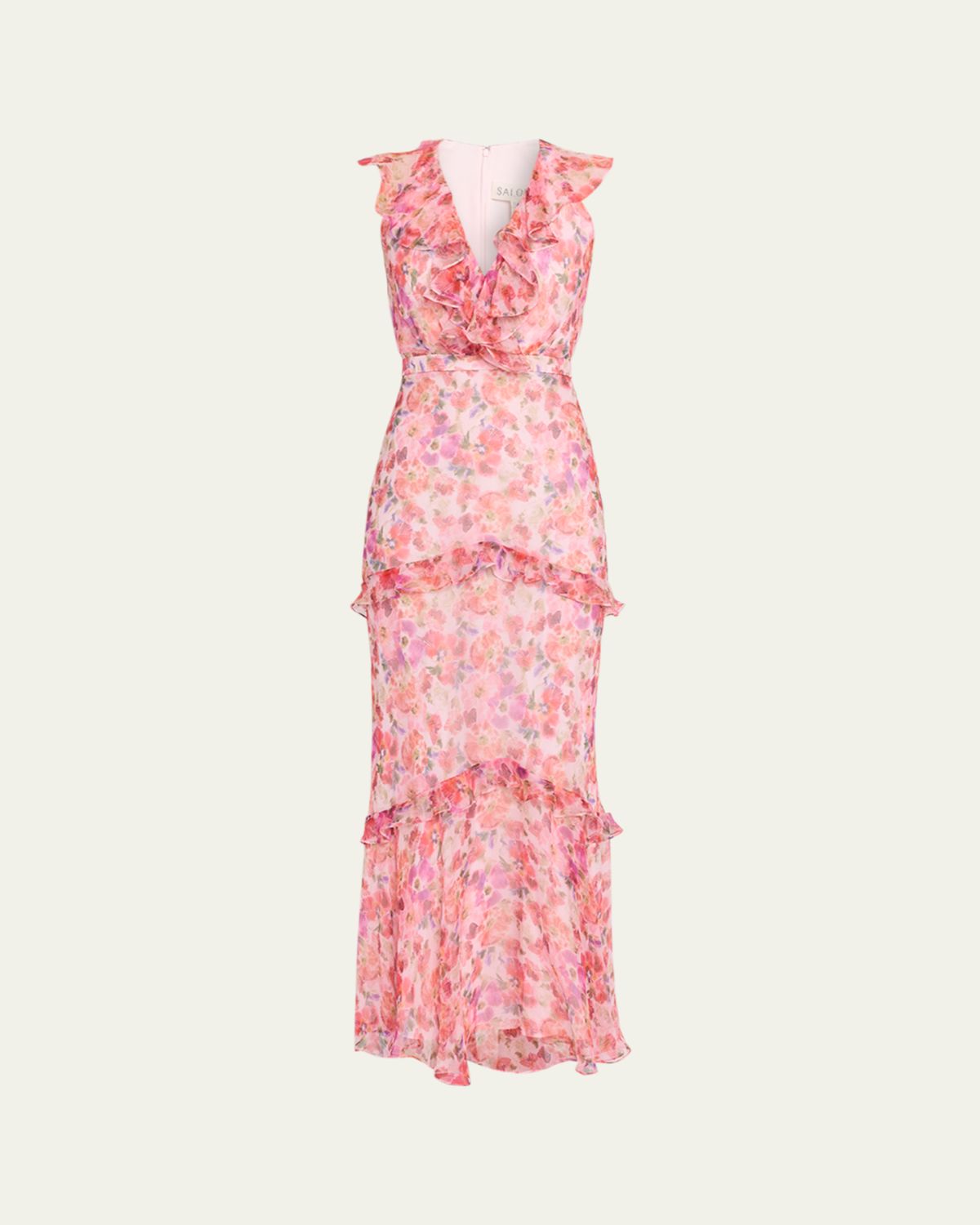 Saloni Rita Tiered Ruffle Cocktail Dress | Thumbnail 5 Saloni Rita Tiered Ruffle Cocktail Dress | Thumbnail 5