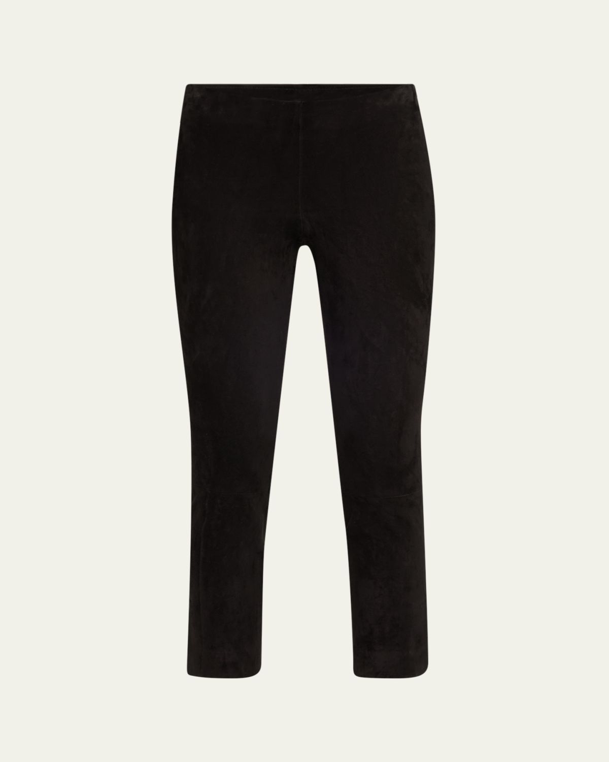 Vince Stretch-Suede Split Hem Crop Pants