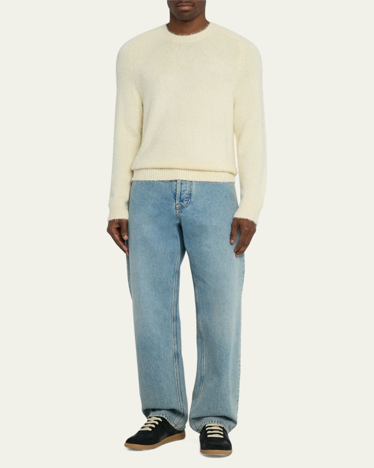 Maison Margiela Men's Replica Leather Low-Top Sneakers | Thumbnail 3 Maison Margiela Men's Replica Leather Low-Top Sneakers | Thumbnail 3