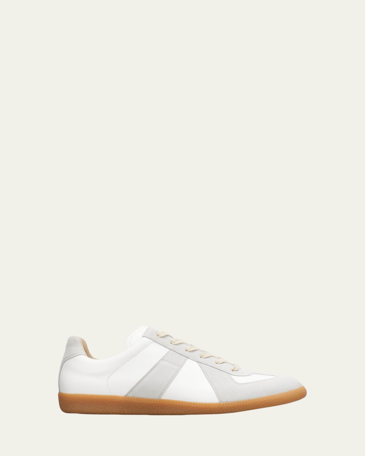 Maison Margiela Men's Replica Leather Low-Top Sneakers