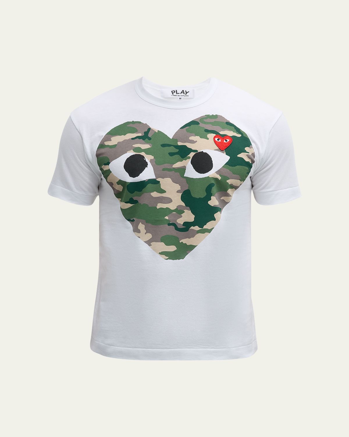 Comme des Garcons Men's Camo Heart Short-Sleeve T-Shirt