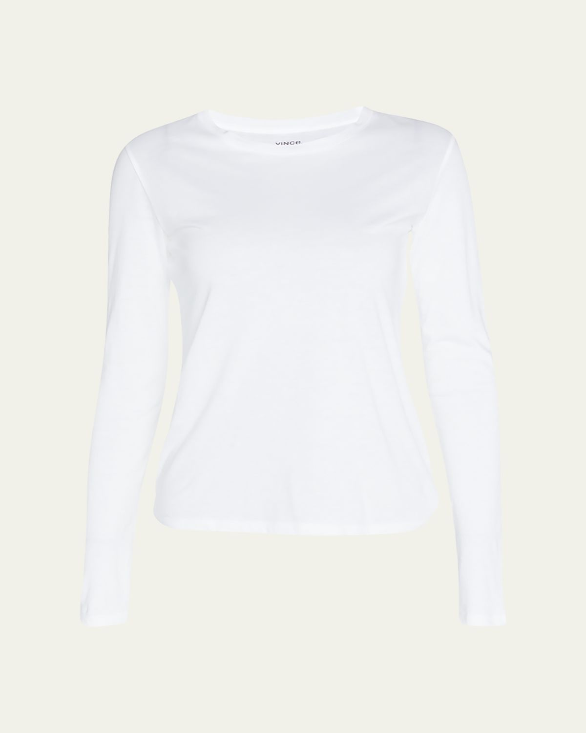 Vince Essential Long-Sleeve Crewneck Tee