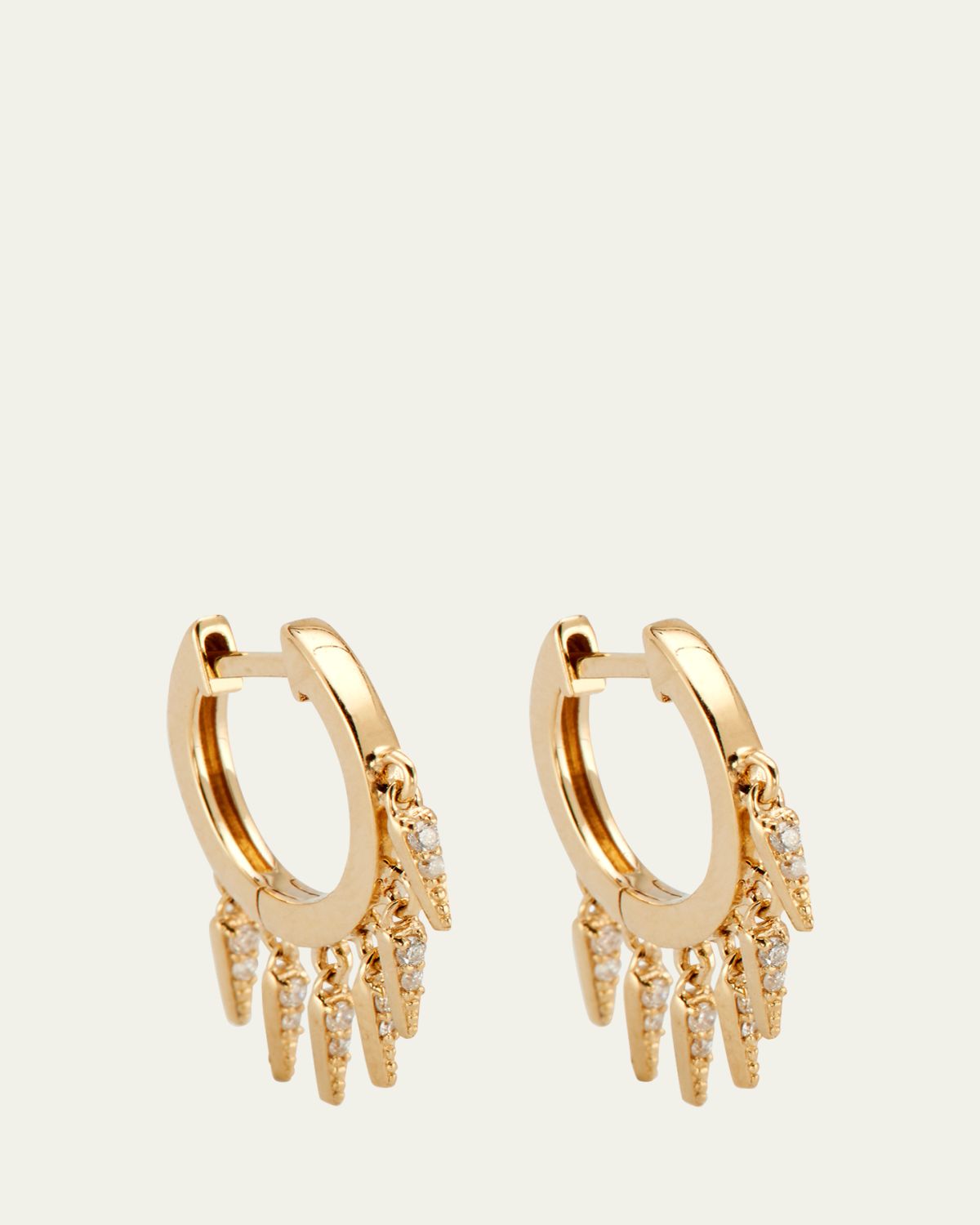 Sydney Evan 14k Diamond Fringe Huggie Hoop Earrings | Thumbnail 5 Sydney Evan 14k Diamond Fringe Huggie Hoop Earrings | Thumbnail 5
