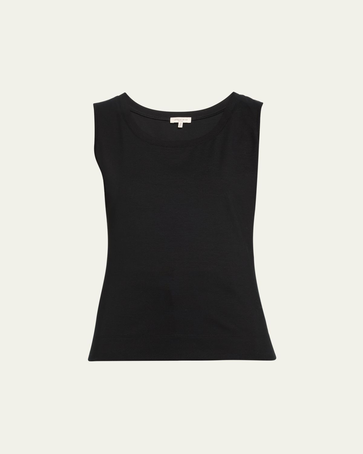 Lafayette 148 New York Stretch Cotton Scoop Neck Tank | Thumbnail 5