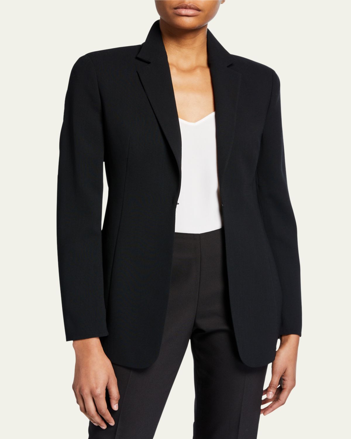 Akris Odette Long Wool Blazer Jacket | Thumbnail 2