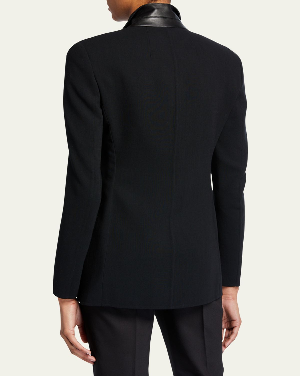 Akris Odette Long Wool Blazer Jacket | Thumbnail 3