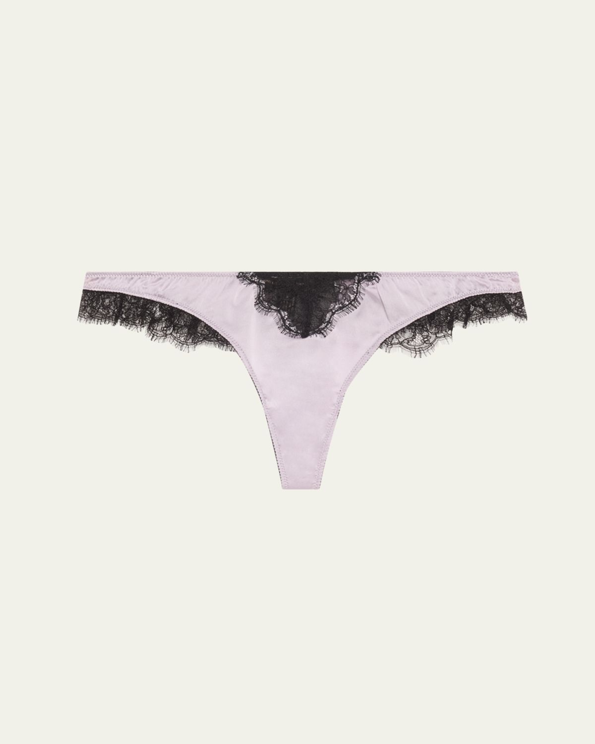 Kiki De Montparnasse Sensuel Lace-Trim Silk Thong | Thumbnail 3 Kiki De Montparnasse Sensuel Lace-Trim Silk Thong | Thumbnail 3