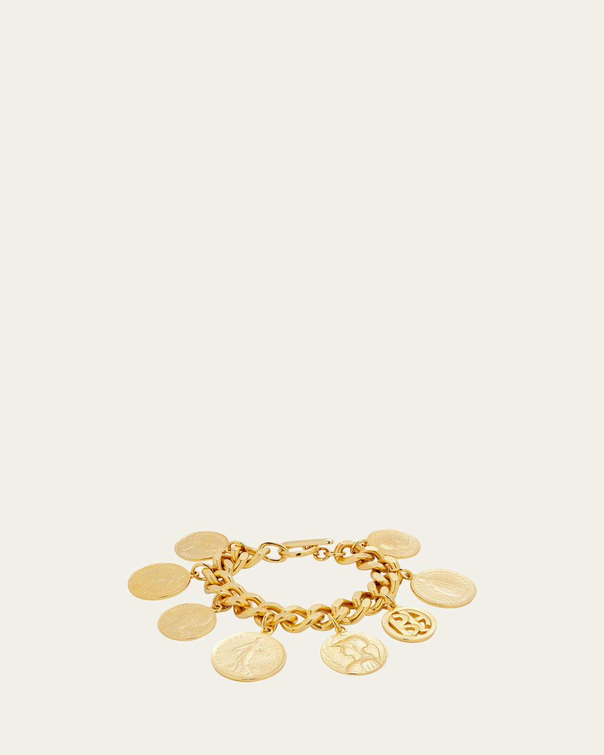 Ben-Amun Chain-Link Coin Drop Bracelet | Thumbnail 5