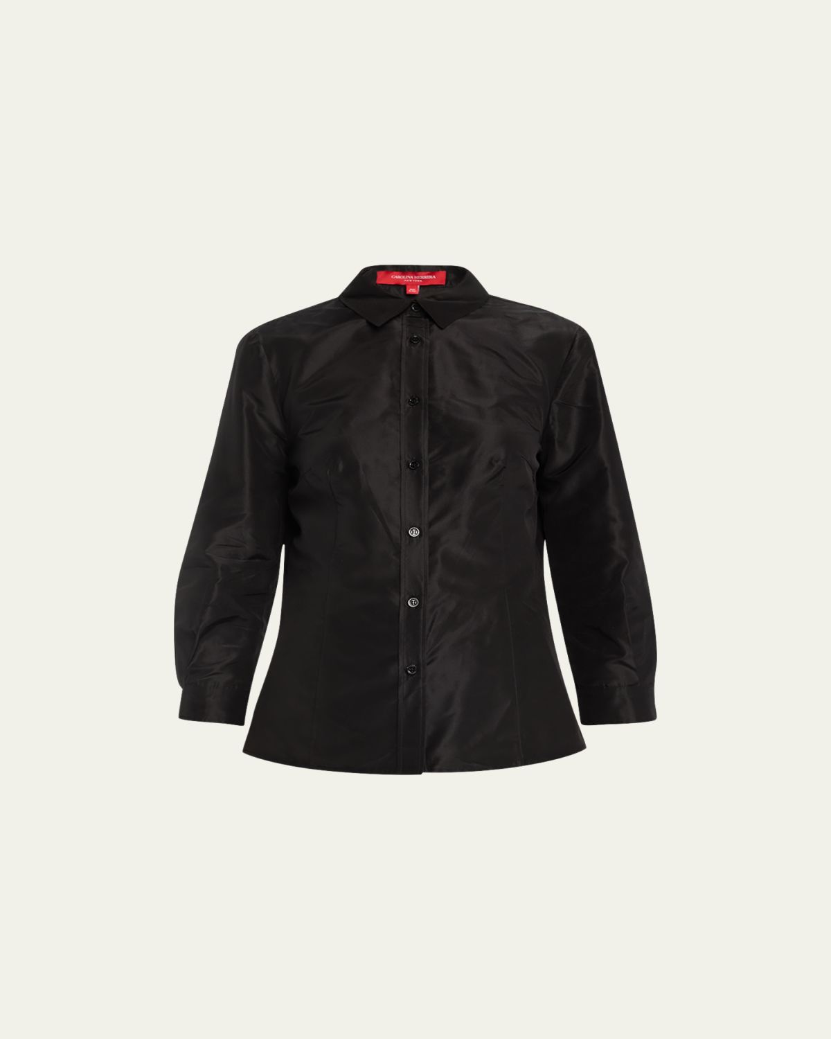 Carolina Herrera Taffeta Button-Front Shirt