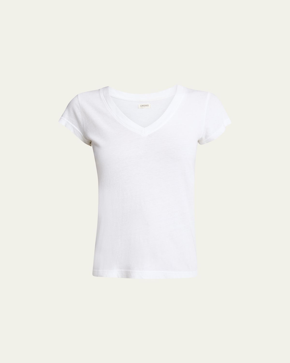 L'Agence Becca V-Neck Short-Sleeve Tee | Thumbnail 6 L'Agence Becca V-Neck Short-Sleeve Tee | Thumbnail 6