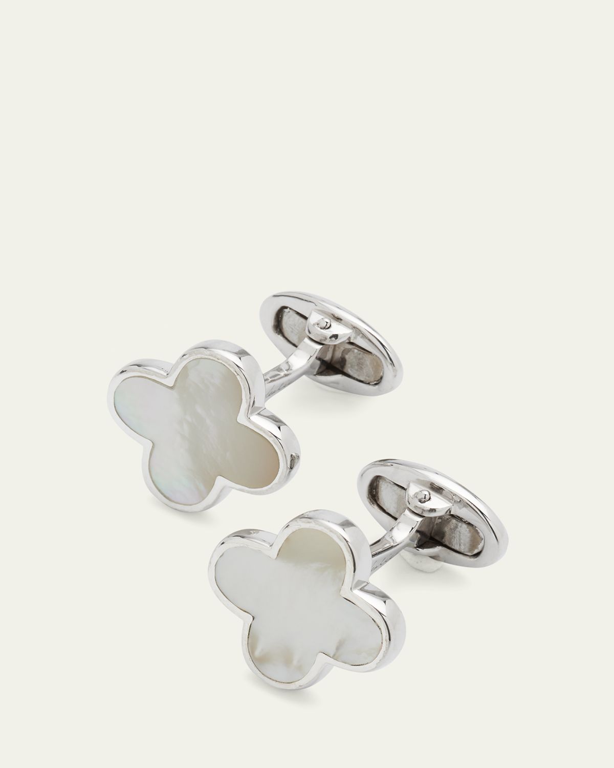 Jan Leslie Mother-of-Pearl Clover Cuff Links | Thumbnail 3 Jan Leslie Mother-of-Pearl Clover Cuff Links | Thumbnail 3