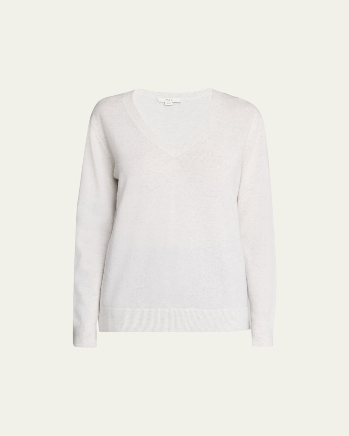 Vince Weekend V-Neck Cashmere Pullover Sweater