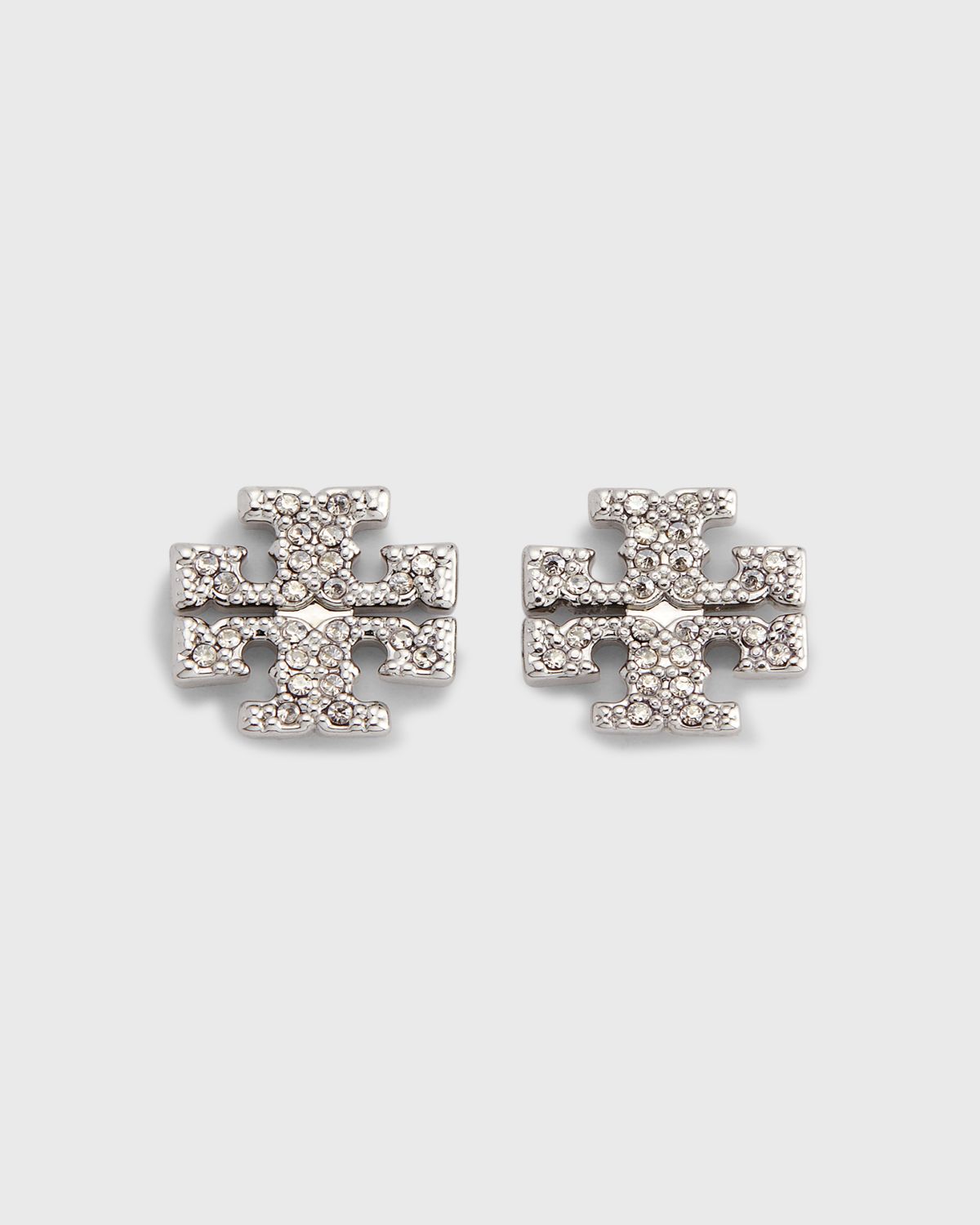 Tory Burch Icon Pavé Stud Earrings