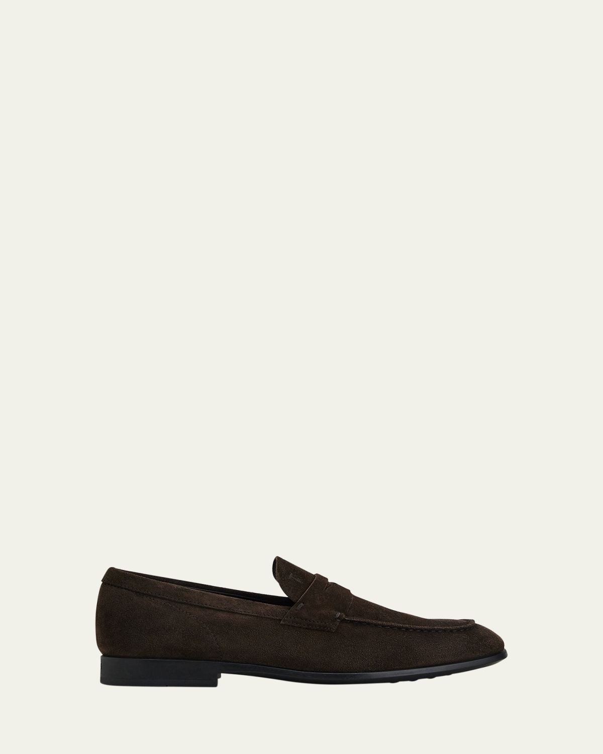 Tod's Men's Moccasino Suede Penny Loafers | Thumbnail 5