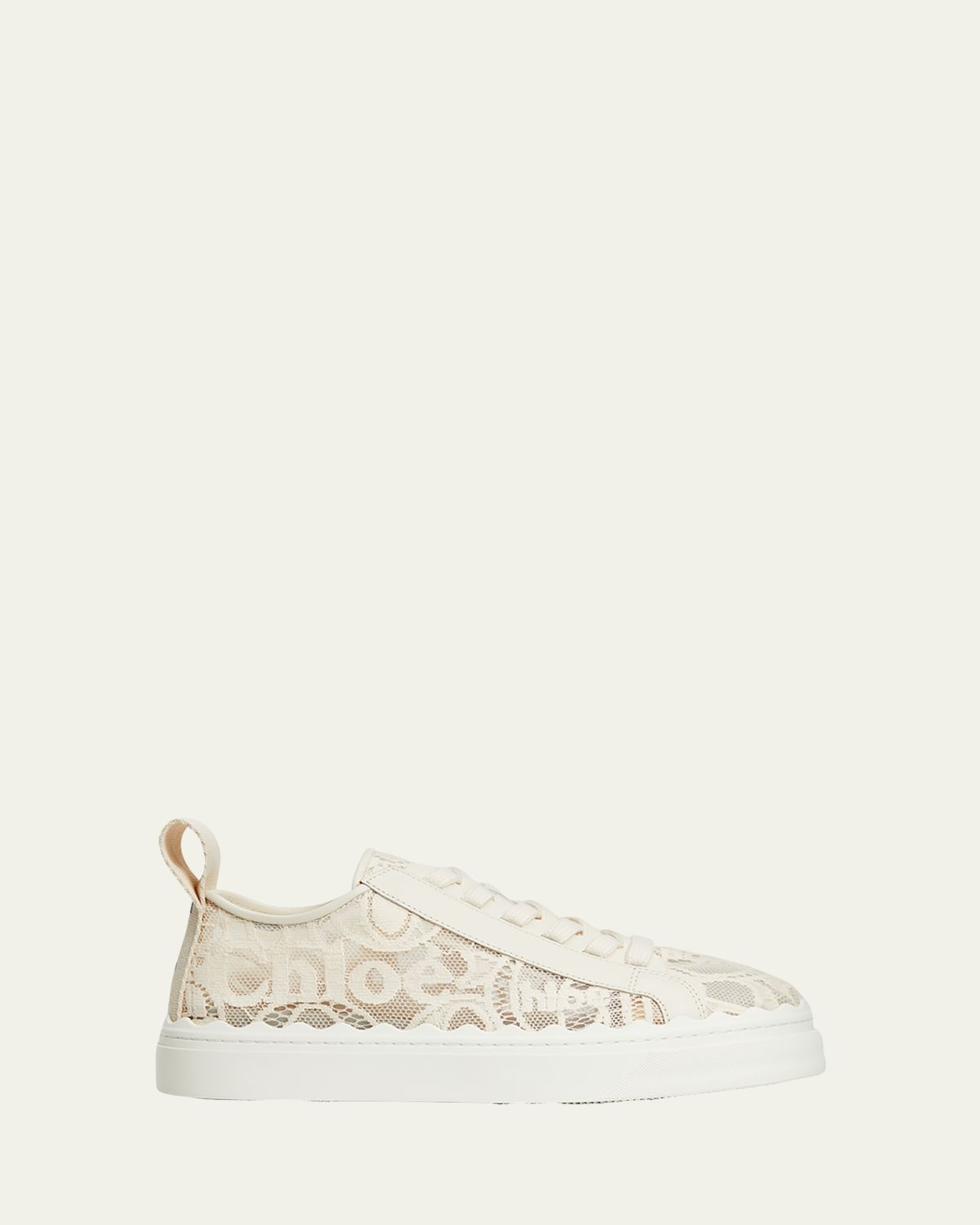 Chloe Lauren Logo Lace Low-Top Sneakers